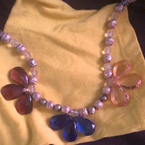 Handcrafted Crystal and Silver Necklace